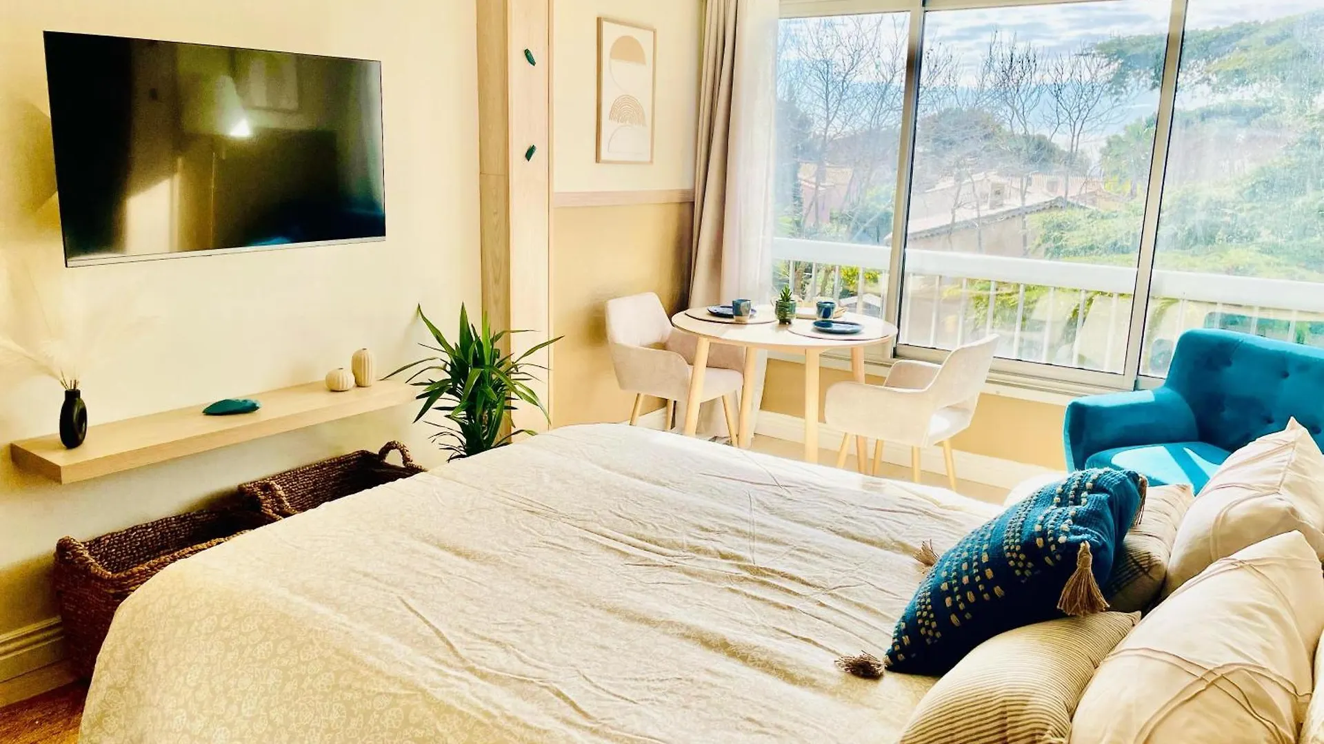 Charmant Studio Renove A 3 Min De La Plage 생 망드리에 쉬르 메르 프랑스